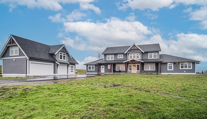 Riverside Haven custom built home exterior